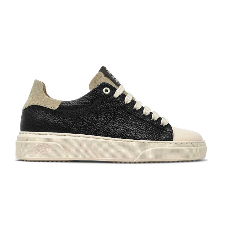 NEVADA IN BLACK BEIGE LEATHER