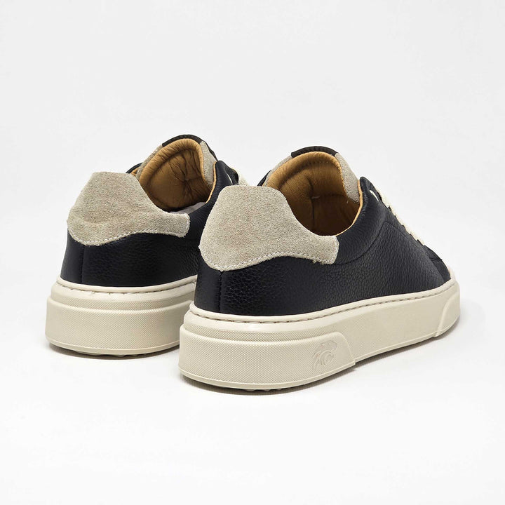 NEVADA IN BLACK BEIGE LEATHER