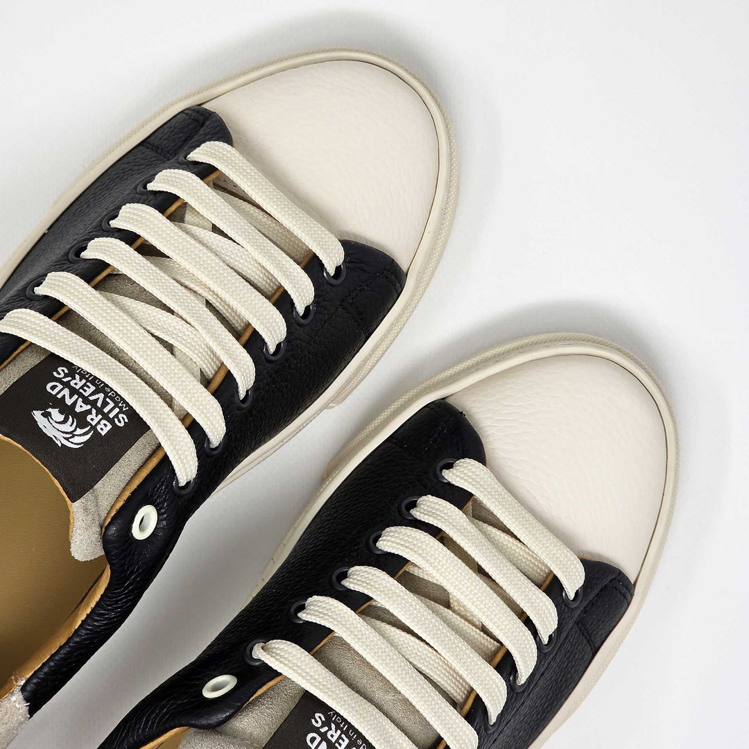 NEVADA IN BLACK BEIGE LEATHER