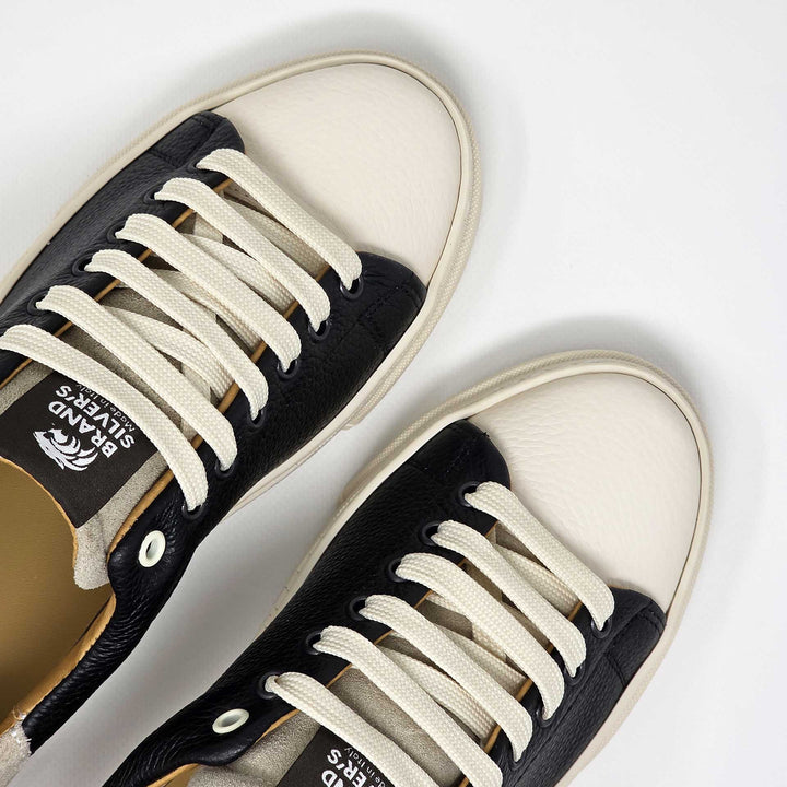NEVADA IN BLACK BEIGE LEATHER
