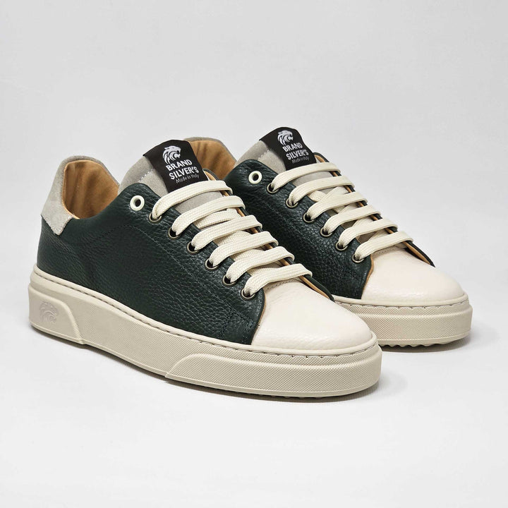 NEVADA IN BLACK BEIGE LEATHER