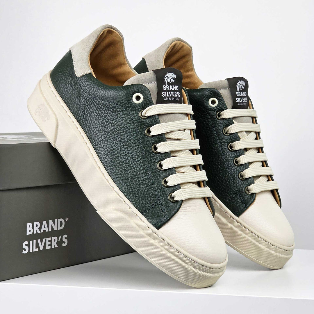 NEVADA IN BLACK BEIGE LEATHER