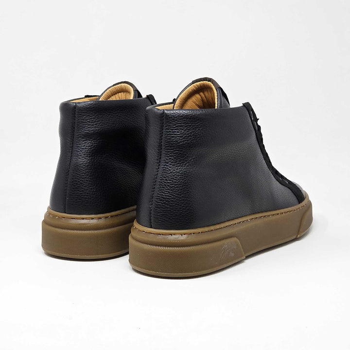 NEVADA BOOT PELLE NERO BLU CASTAGNA BEIGE