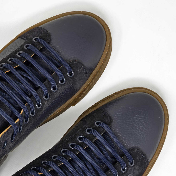 NEVADA BOOT PELLE NERO BLU CASTAGNA BEIGE