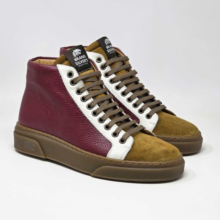 NEVADA BOOT PELLE BORDEAUX CUOIO LATTE
