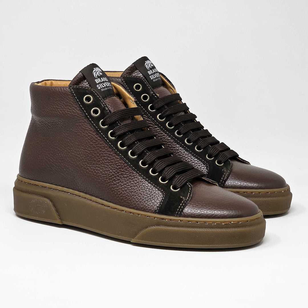 NEVADA BOOT PELLE NERO BLU CASTAGNA BEIGE