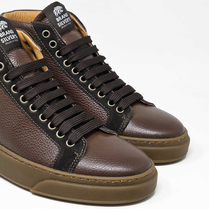 NEVADA BOOT PELLE NERO BLU CASTAGNA BEIGE