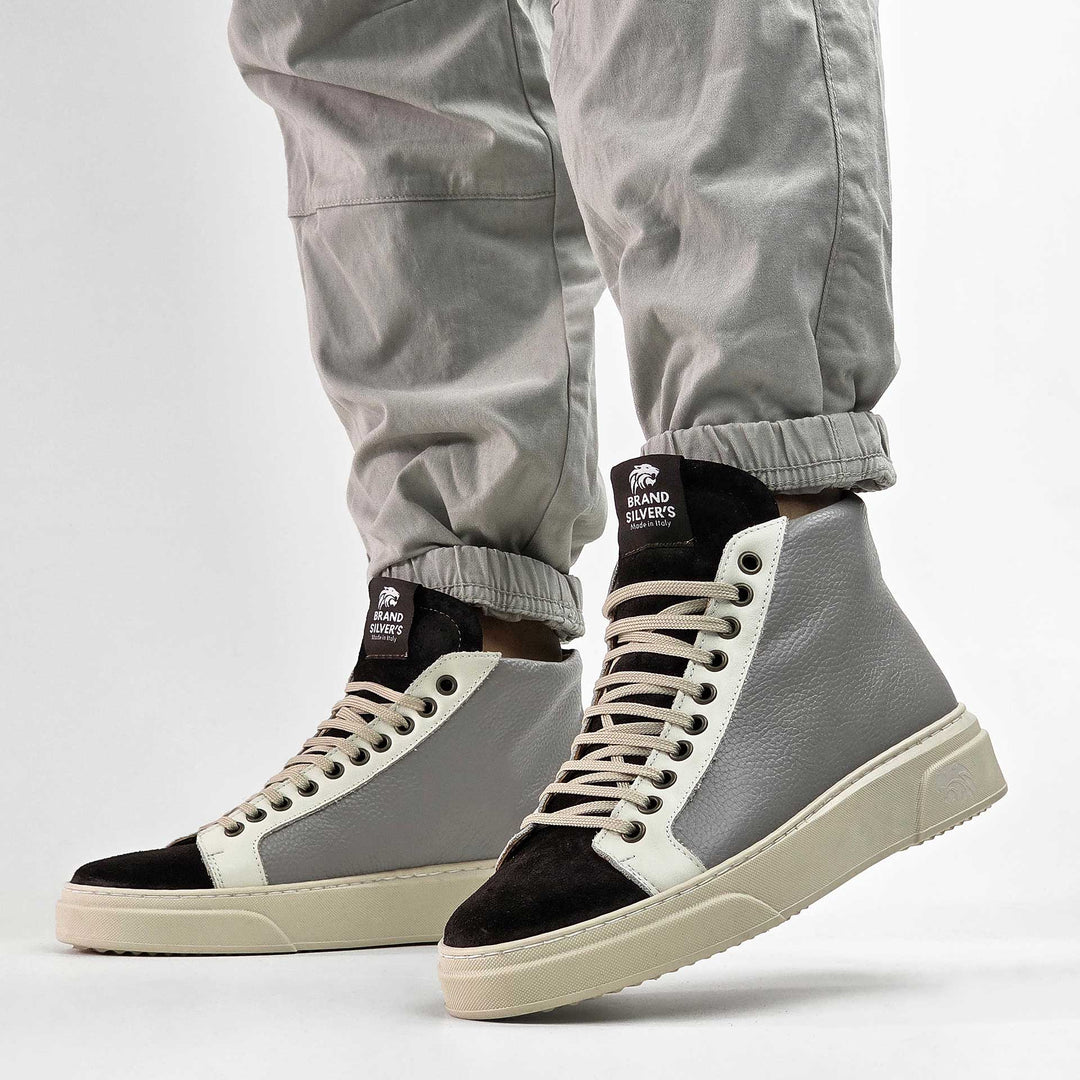 NEVADA BOOT PELLE GRIGIO MORO LATTE