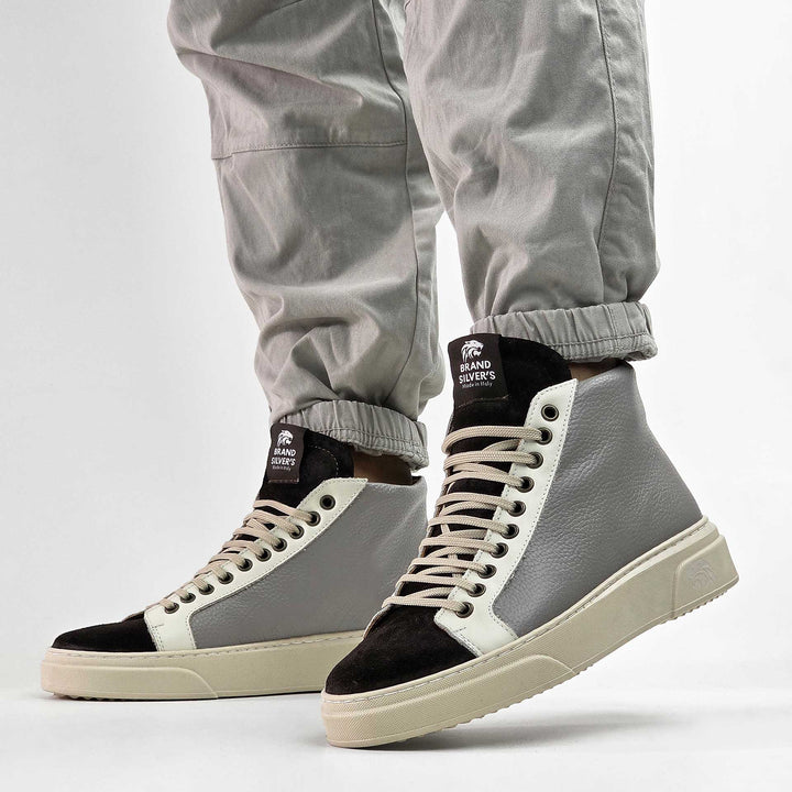 NEVADA BOOT PELLE GRIGIO MORO LATTE