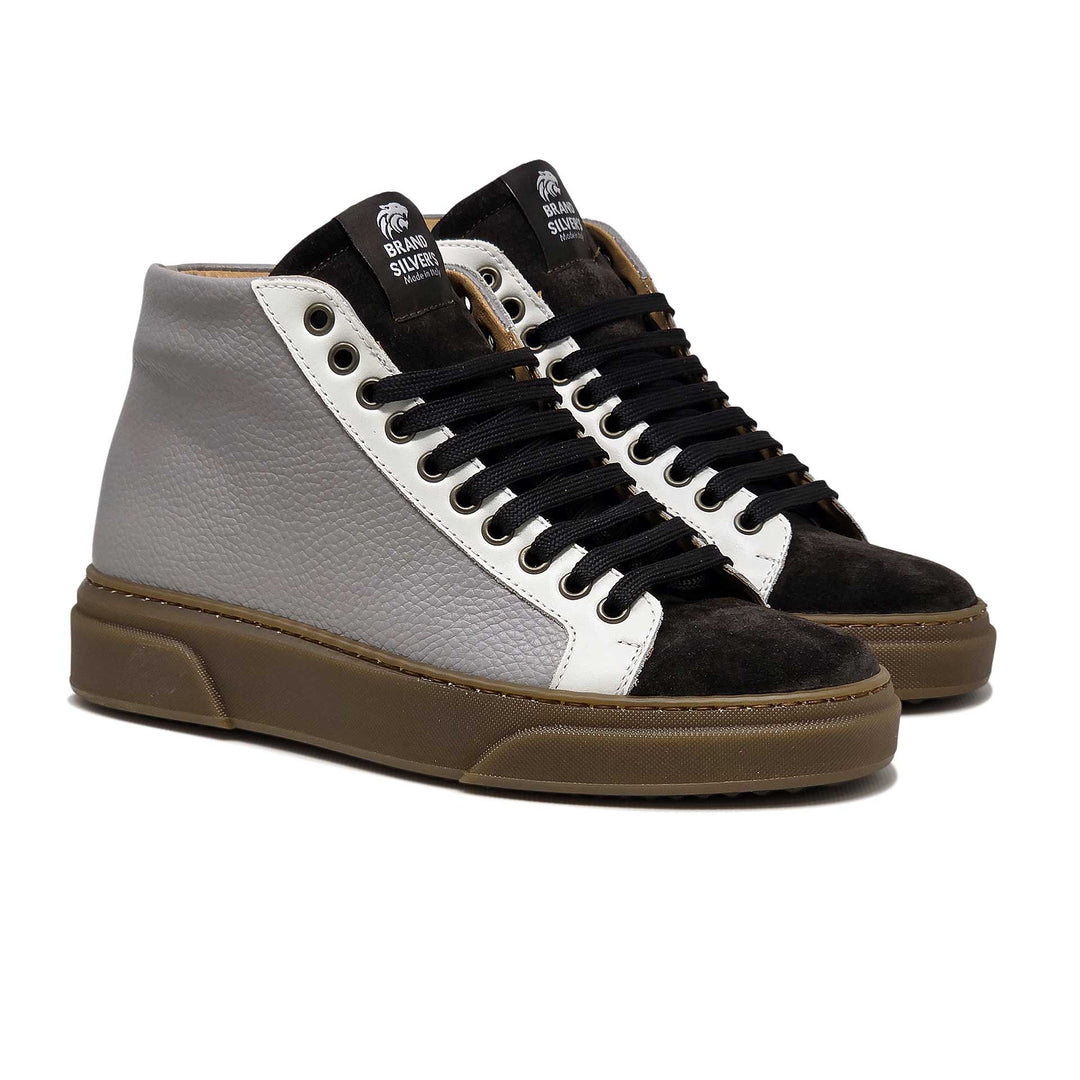 NEVADA BOOT PELLE GRIGIO MORO LATTE