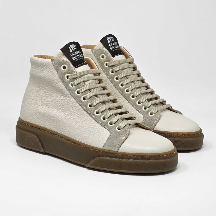 NEVADA BOOT PELLE NERO BLU CASTAGNA BEIGE