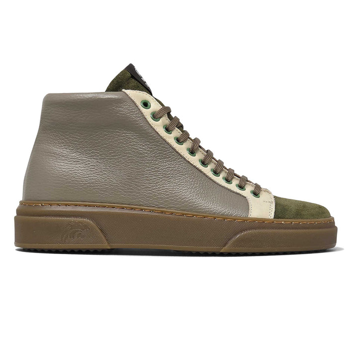 NEVADA BOOT PELLE TAUPE VERDE BEIGE