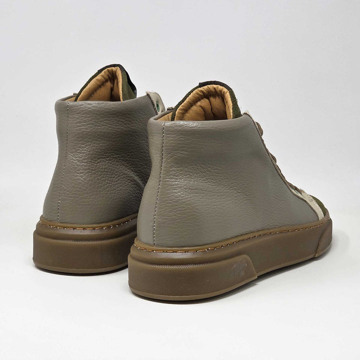 NEVADA BOOT PELLE TAUPE VERDE BEIGE