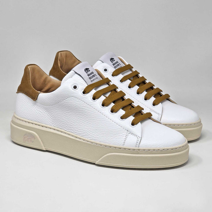 NEVADA PELLE BIANCA CAMOSCIO CUOIO