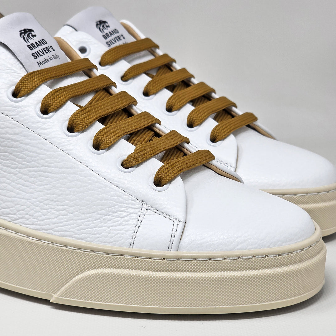 NEVADA PELLE BIANCA CAMOSCIO CUOIO