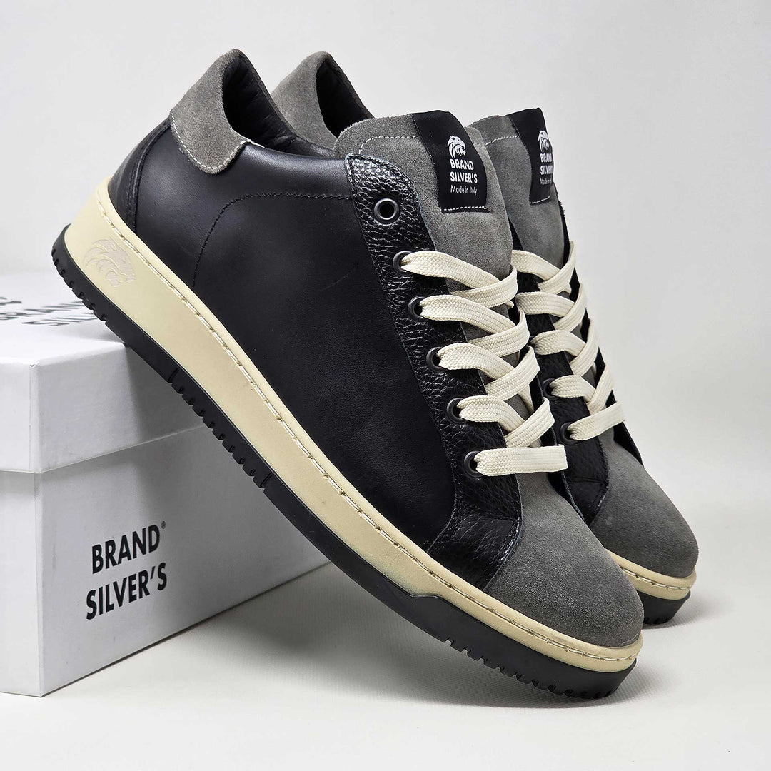 Paul black — Sneaker in pelle