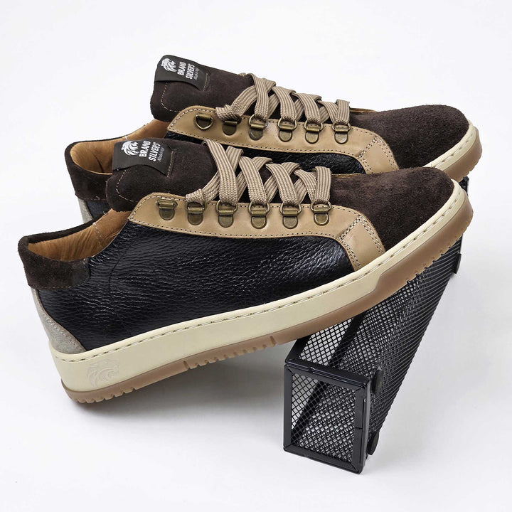 Paul star — Sneaker in pelle nera
