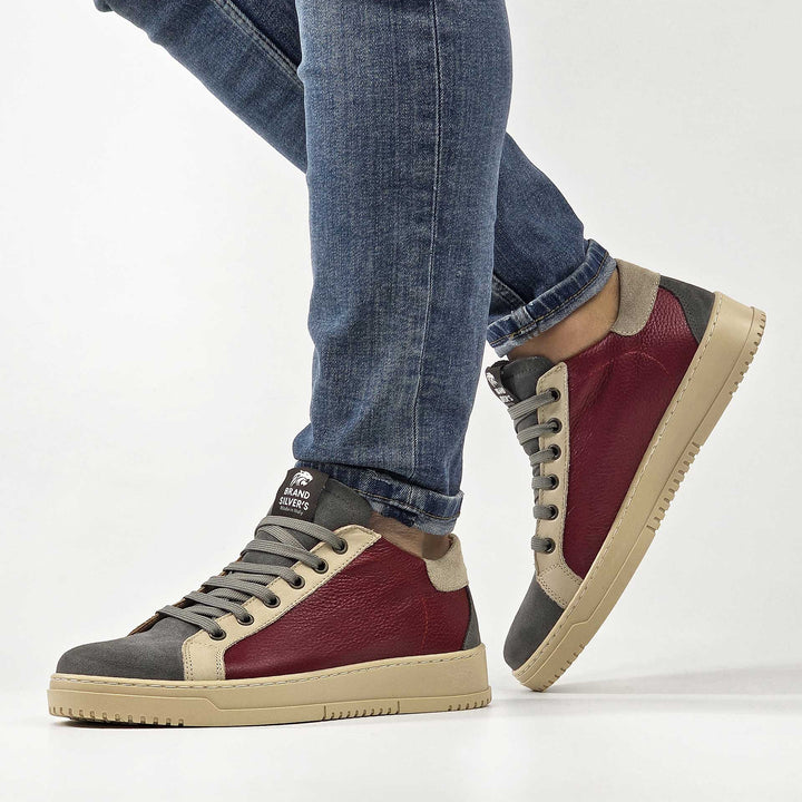 PAUL PELLE BORDEAUX GRIGIO BEIGE