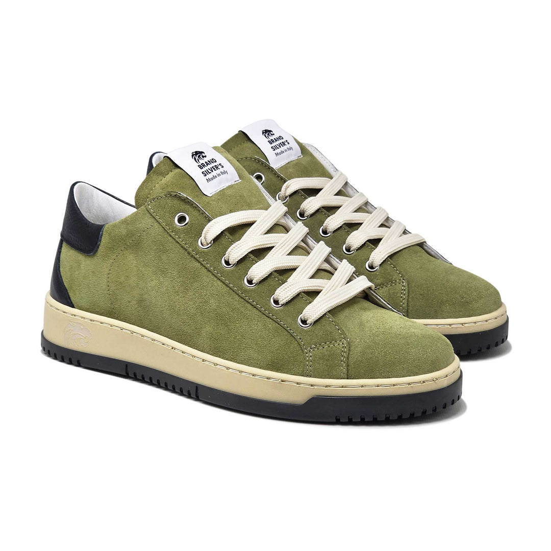 PAUL STAR CAMOSCIO VERDE KIWI PELLE NERO