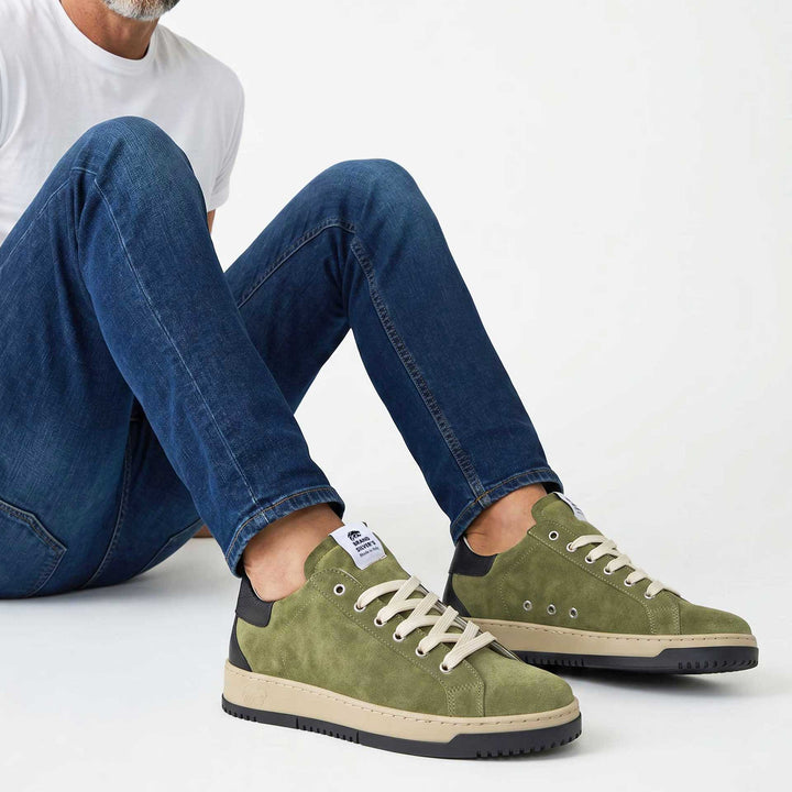 PAUL STAR CAMOSCIO VERDE KIWI PELLE NERO
