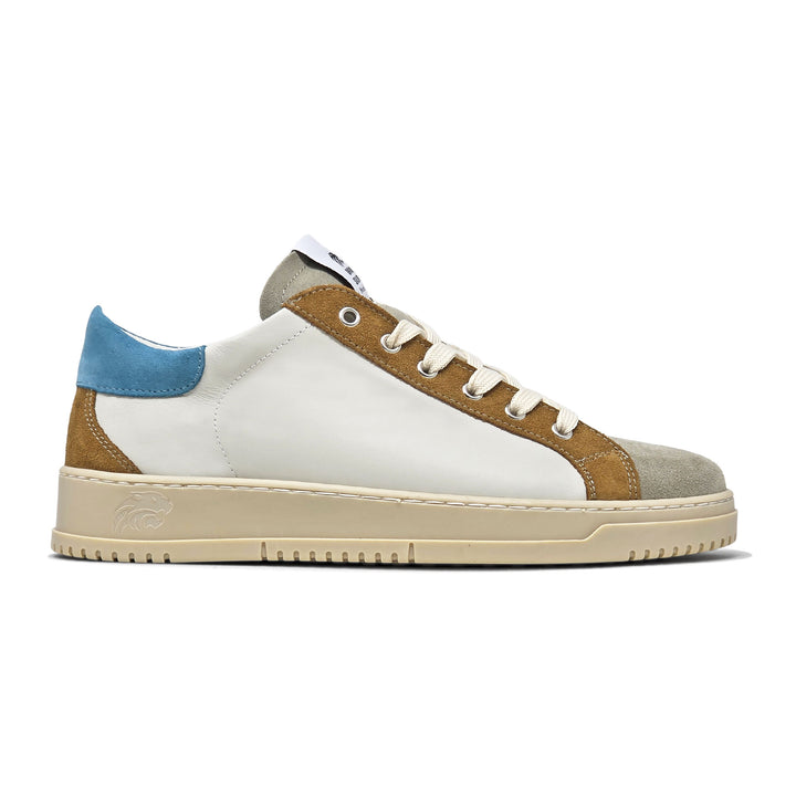 PAUL PELLE BEIGE CUOIO AZZURRO