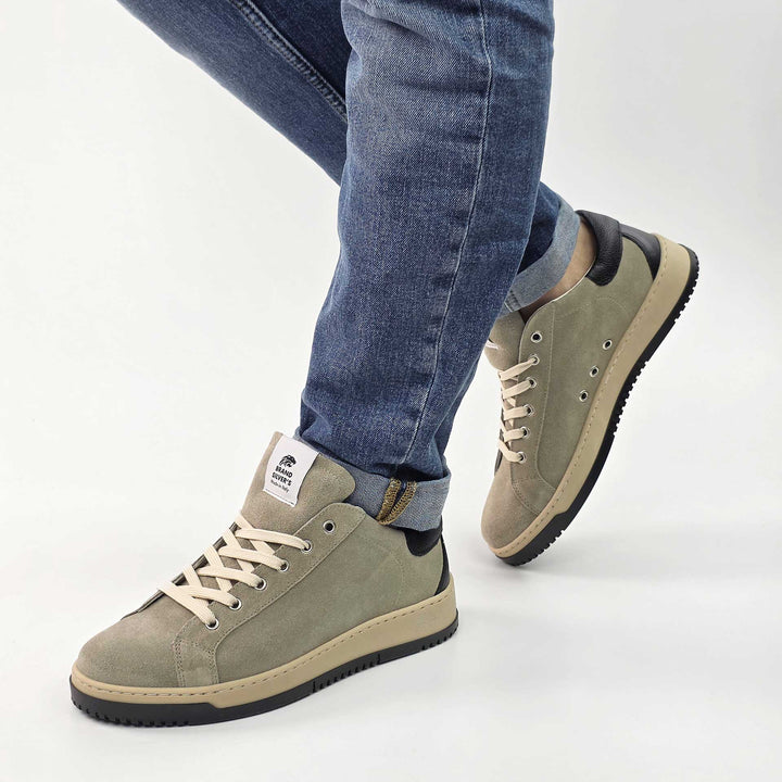 PAUL STAR CAMOSCIO BEIGE PELLE NERO