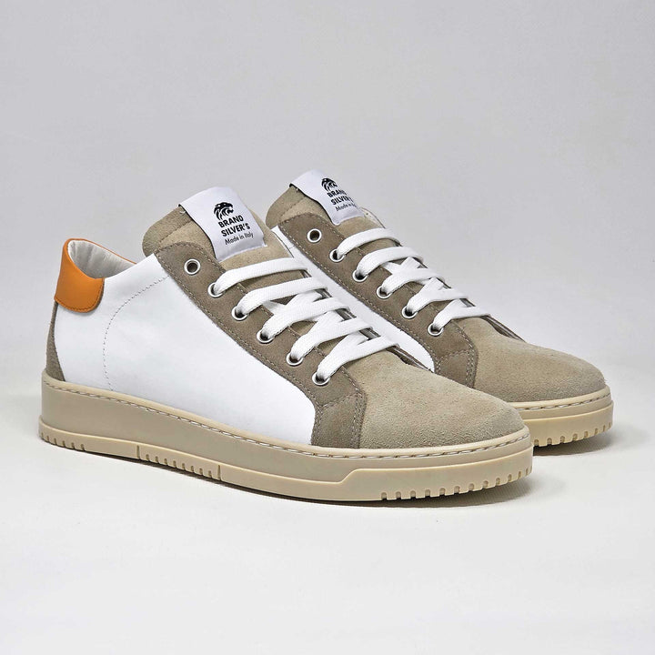 PAUL PELLE BIANCA ARANCIONE BEIGE