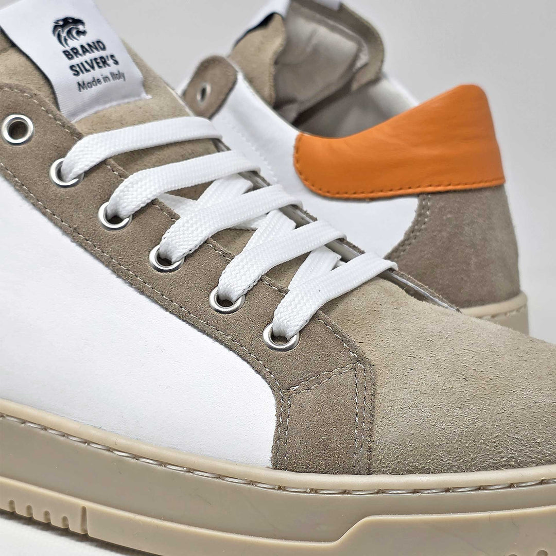 PAUL PELLE BIANCA ARANCIONE BEIGE