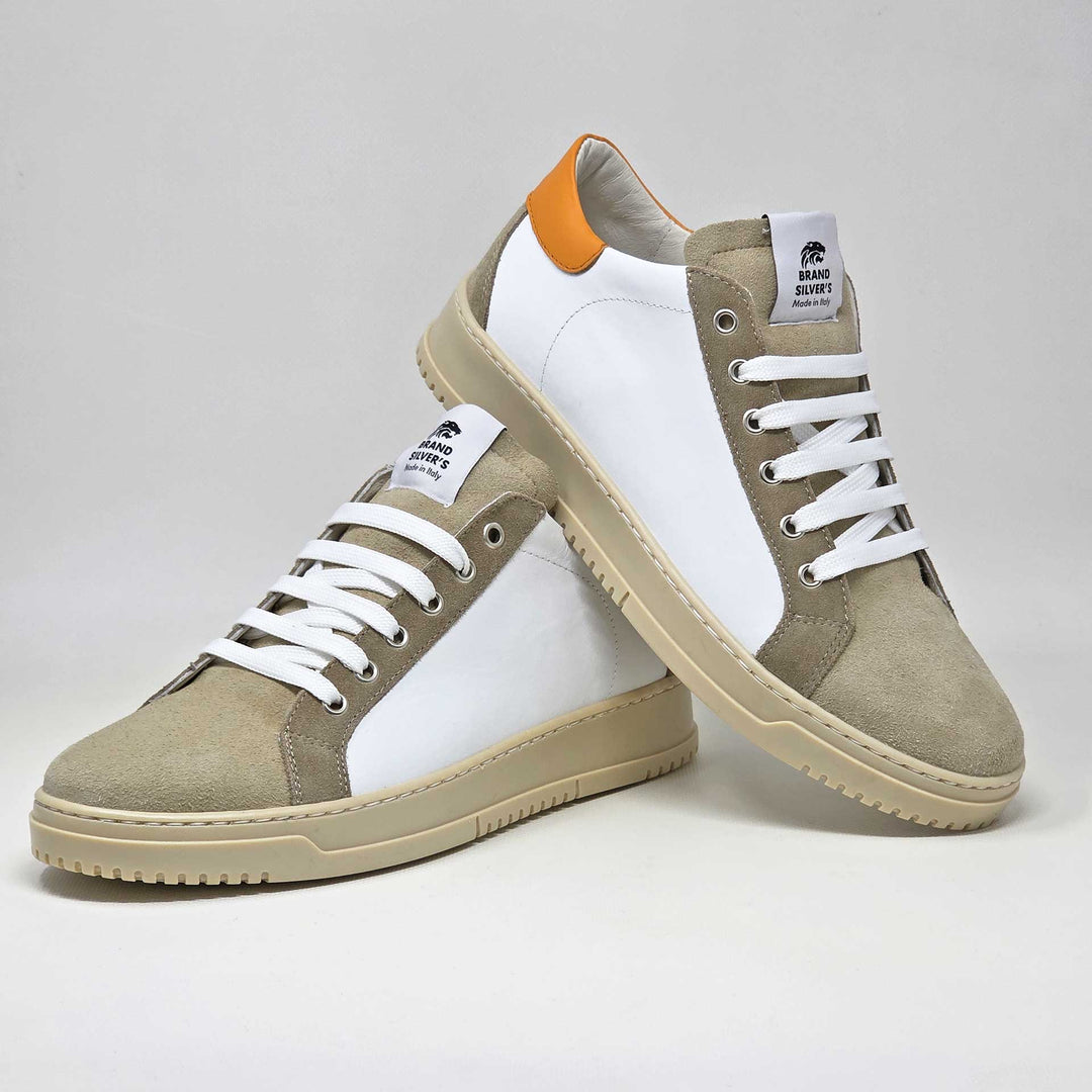 PAUL PELLE BIANCA ARANCIONE BEIGE