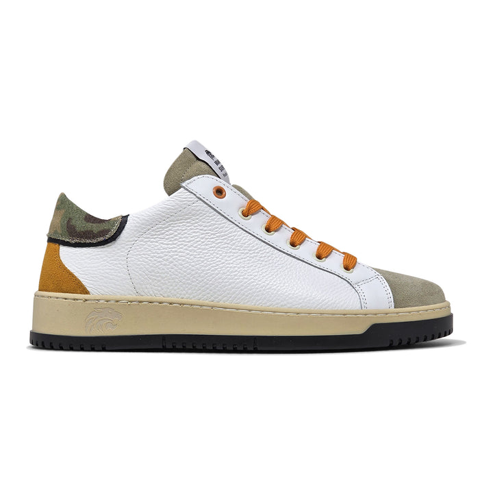 PAUL STAR PELLE BIANCO BEIGE CAMOUFLAGE ARANCIONE