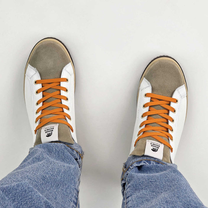 PAUL STAR PELLE BIANCO BEIGE CAMOUFLAGE ARANCIONE