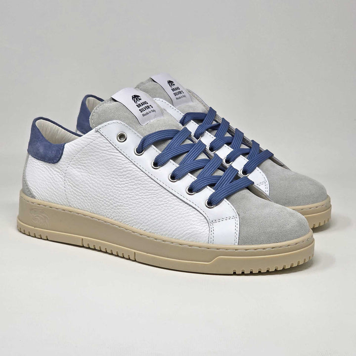 PAUL PELLE BIANCO CAMOSCIO JEANS