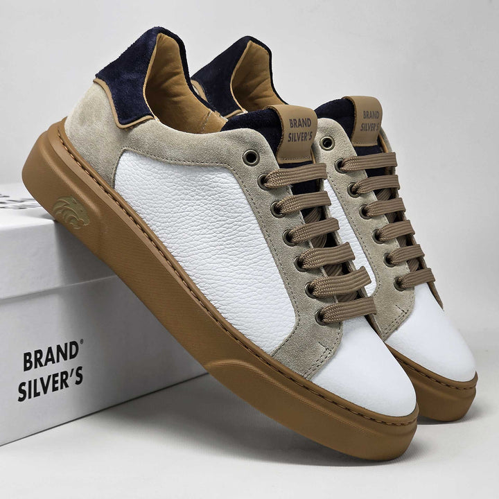 Siena — Sneaker in pelle bianca