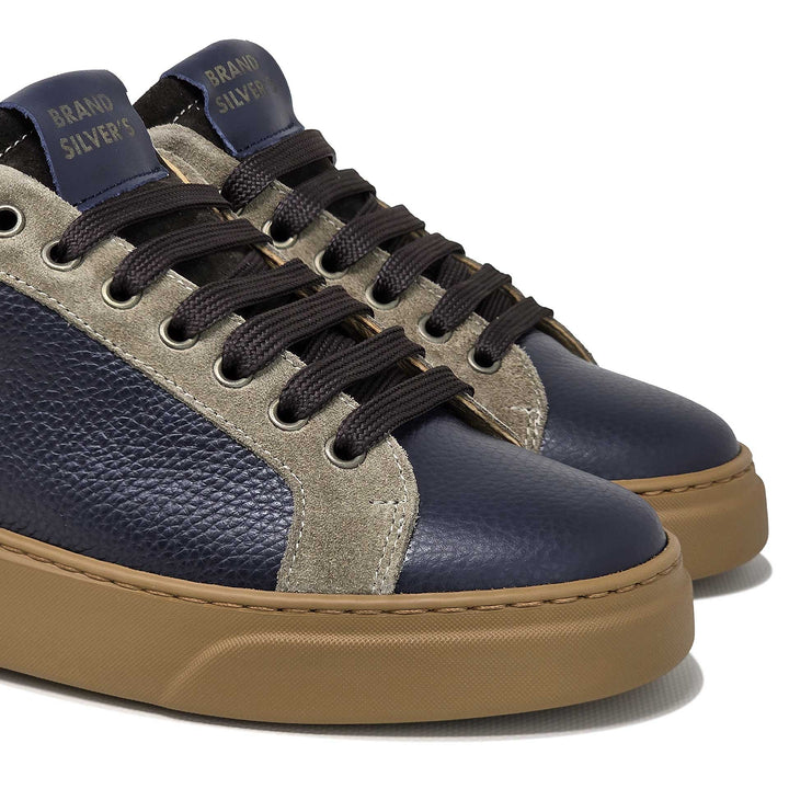 Siena — Sneaker in pelle blu navy