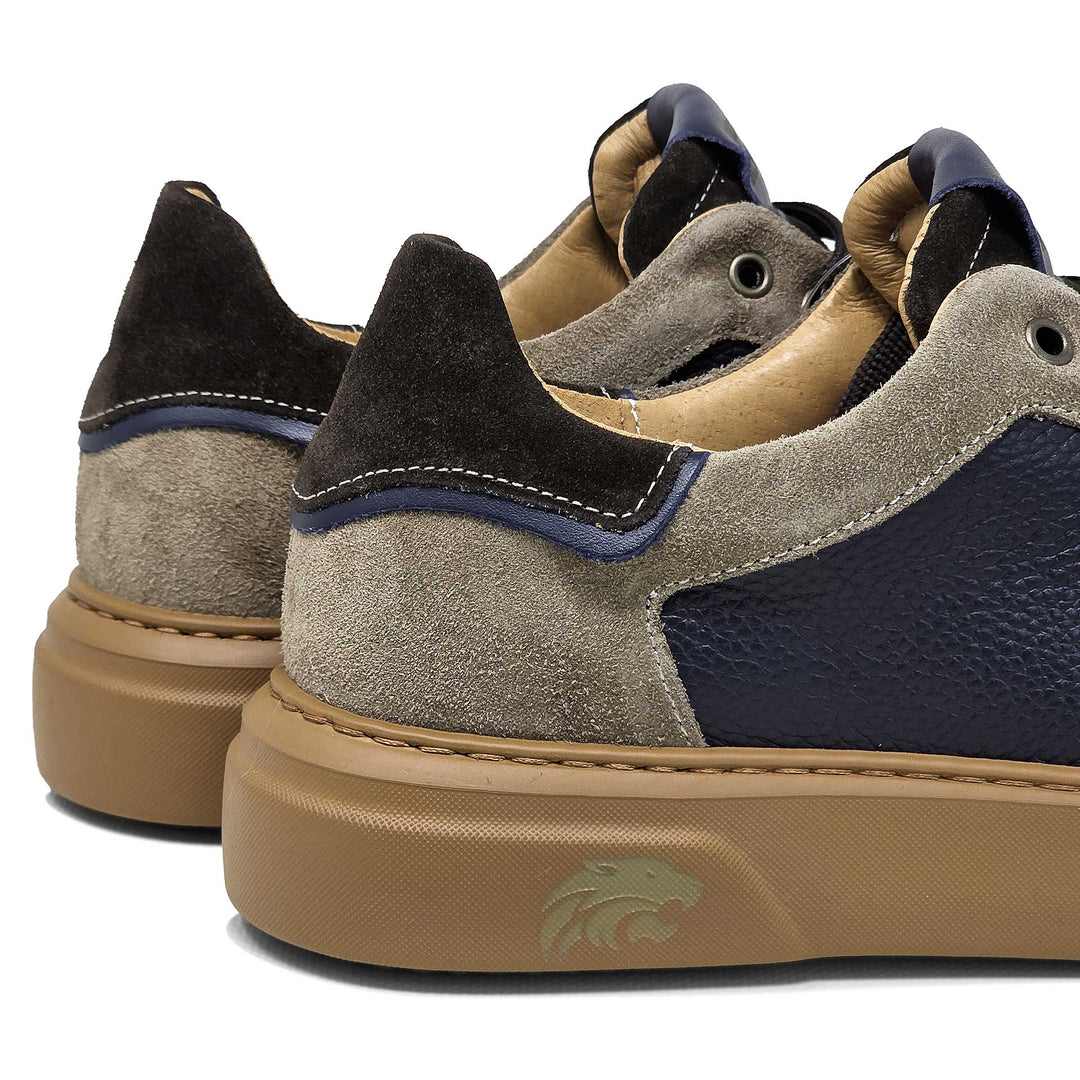 Siena — Sneaker in pelle blu navy