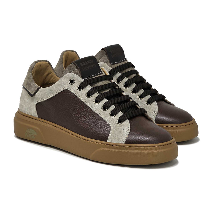 Siena — Sneaker in pelle castagna