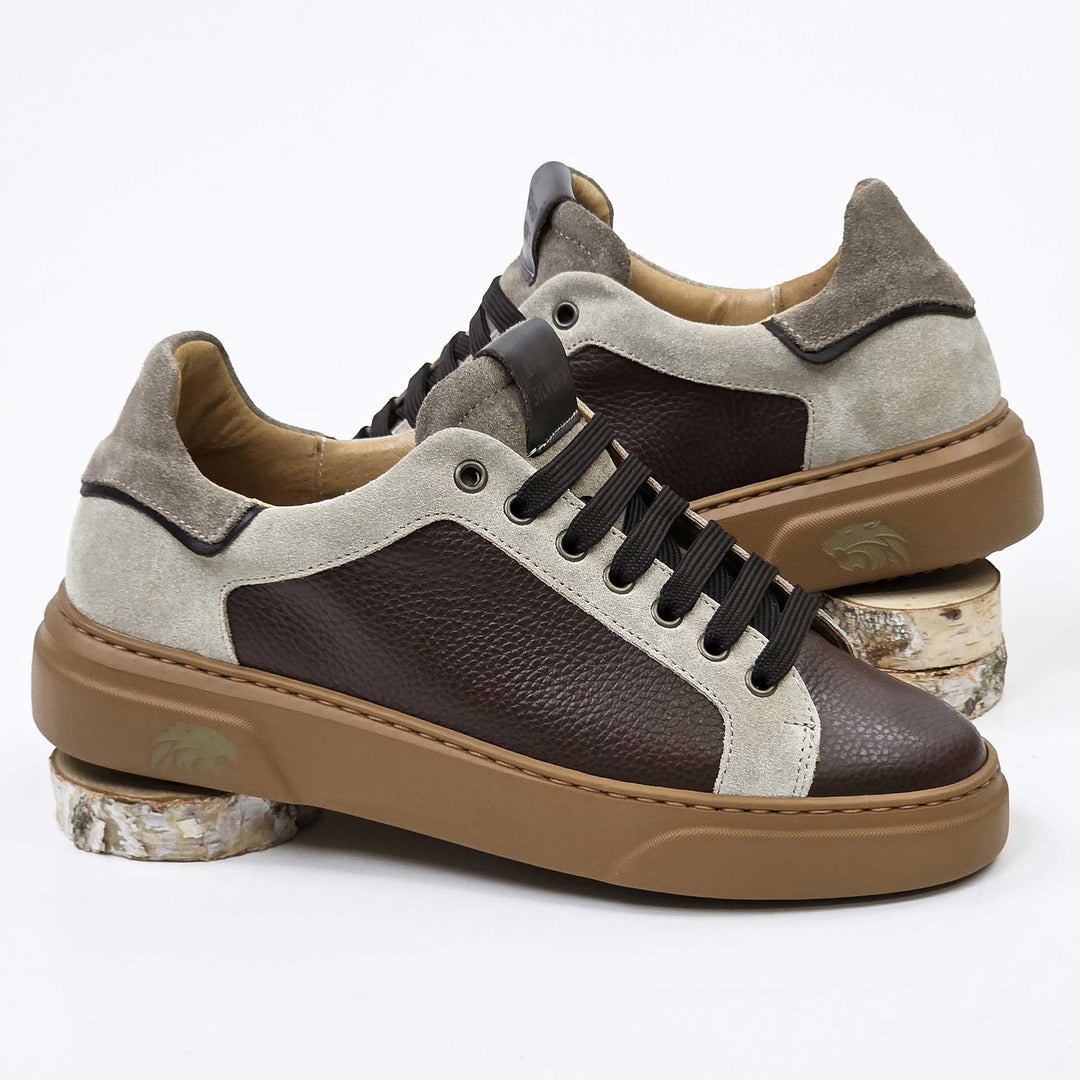 Siena — Sneaker en cuir châtaigne