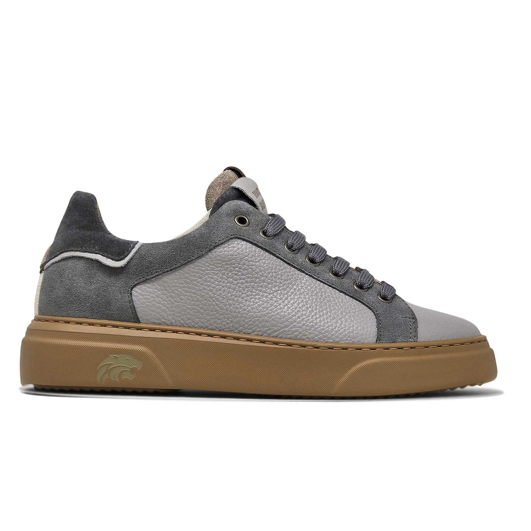 Siena — Sneaker in pelle grigio mix