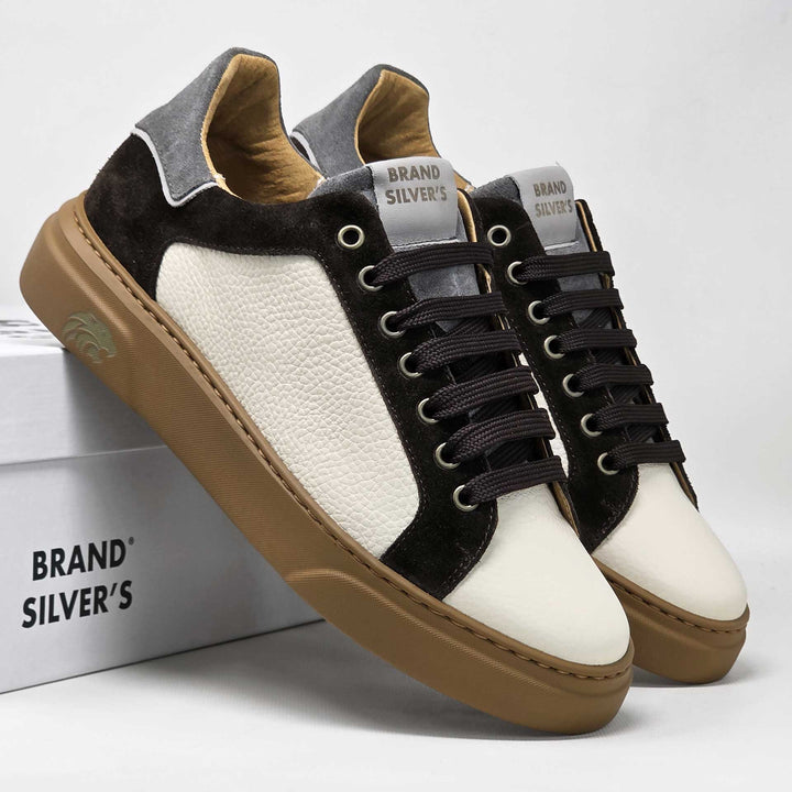 Siena — Sneaker in pelle latte
