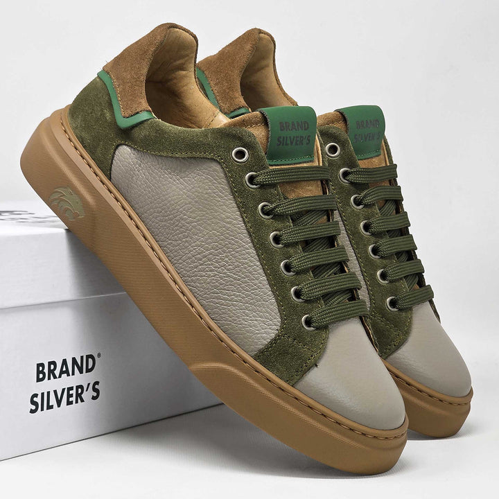Siena — Sneaker in pelle taupe