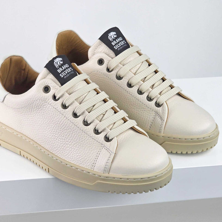 VALENCIA IN MILK GREY BROWN LEATHER