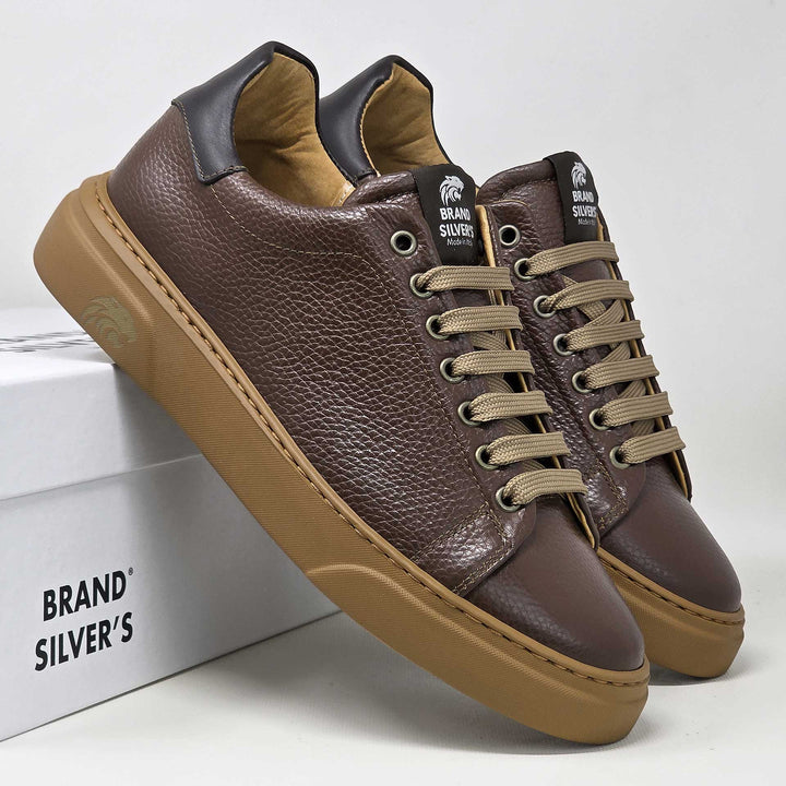 Torino ambra — Sneaker in pelle