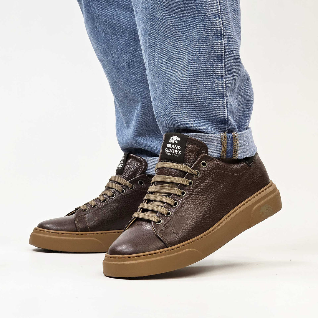 Torino ambra — Sneaker in pelle