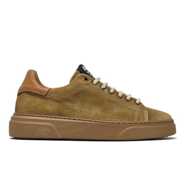 Torino ambra — Sneaker in camoscio delavè