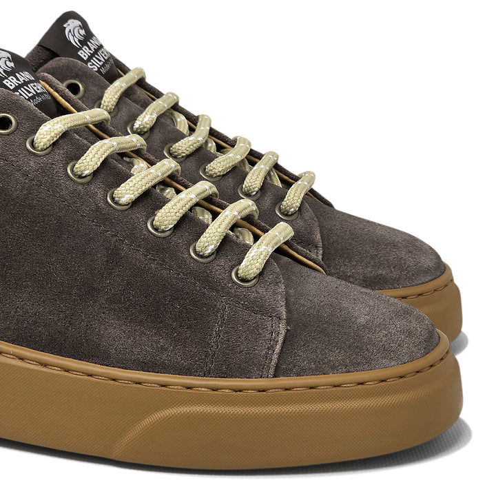 Torino amber — Washed suede sneaker