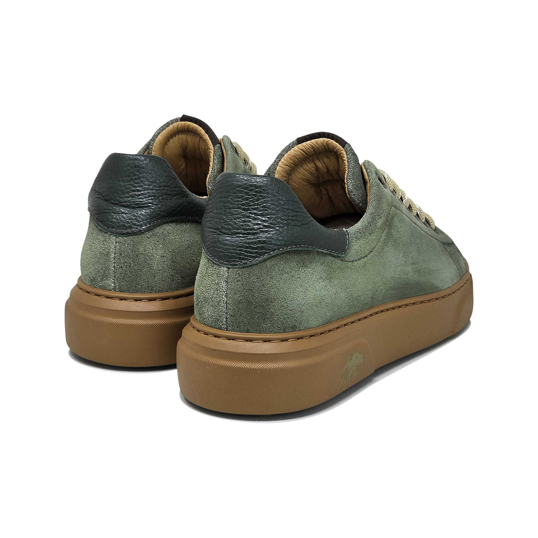 Torino ambra — Sneaker in camoscio delavè