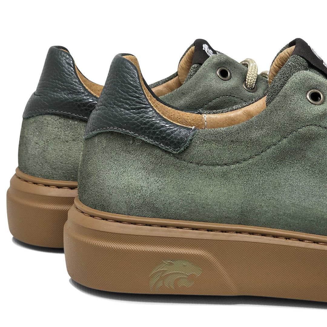 Torino ambra — Sneaker in camoscio delavè