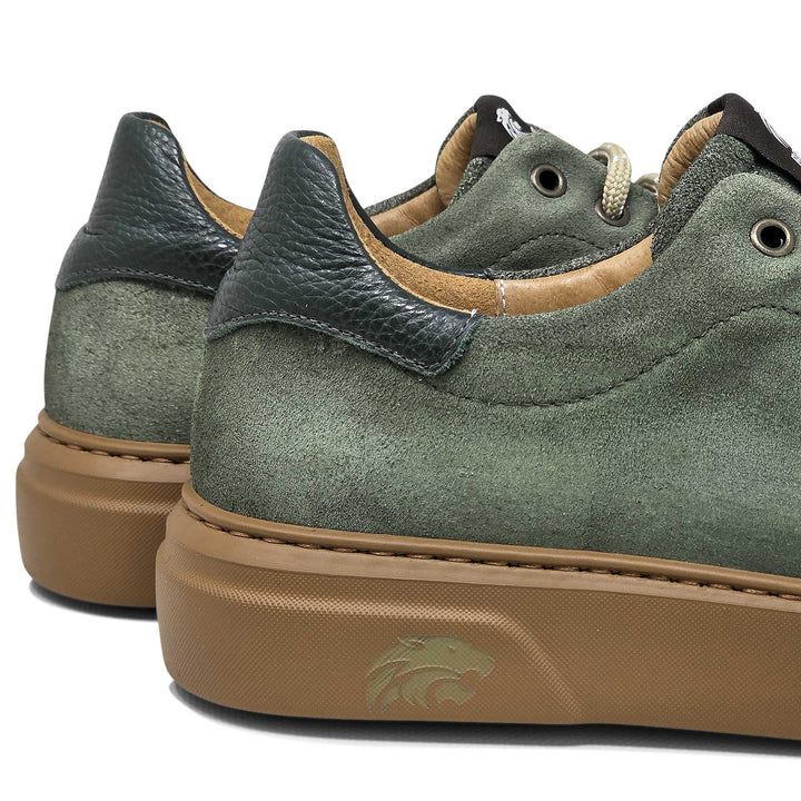 Torino ambra — Sneaker in camoscio delavè