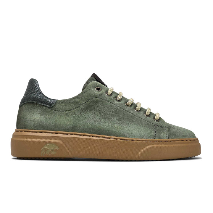Torino ambra — Sneaker in camoscio delavè