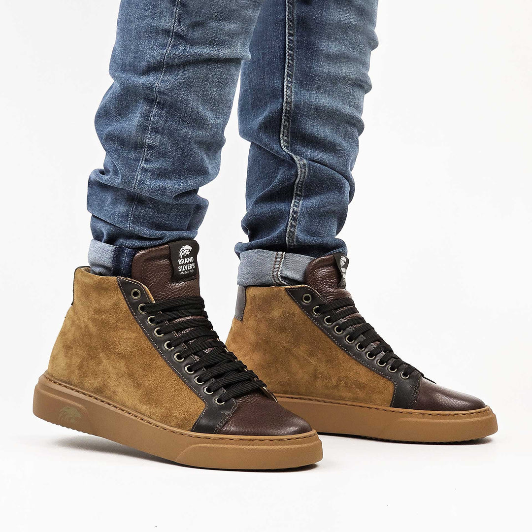 Trento Suede — Sneaker in pelle e camoscio